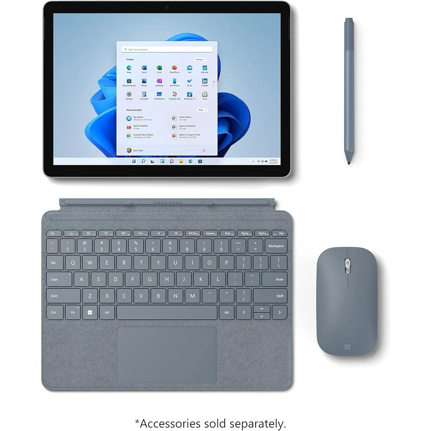 Microsoft Surface Go 2 - 10.5" Touchscreen, Intel Core m3 (8th Gen), 8GB RAM, 128GB SSD, WiFi   LTE, Platinum