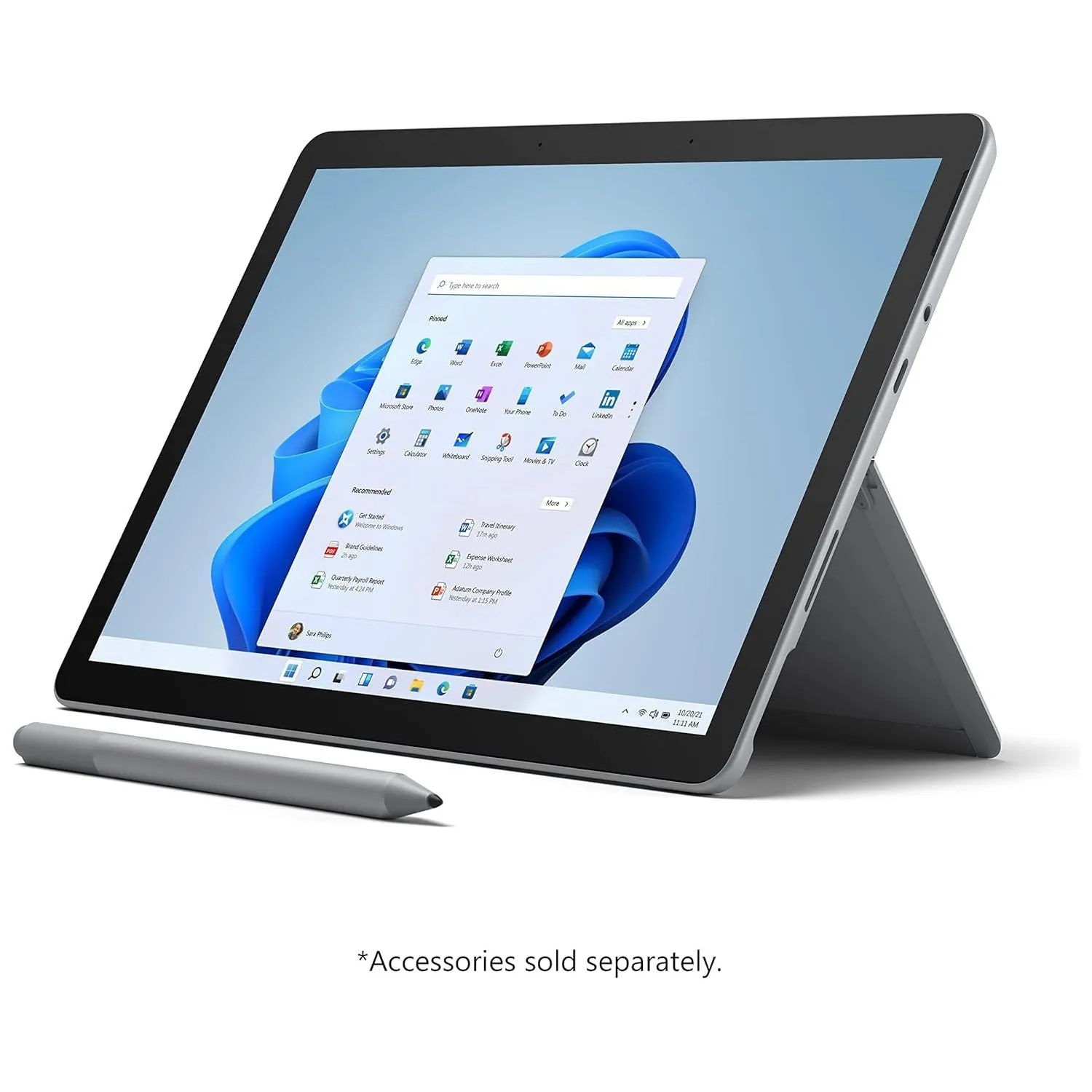 Microsoft Surface Go 2 - 10.5" Touchscreen, Intel Core m3 (8th Gen), 8GB RAM, 128GB SSD, WiFi   LTE, Platinum
