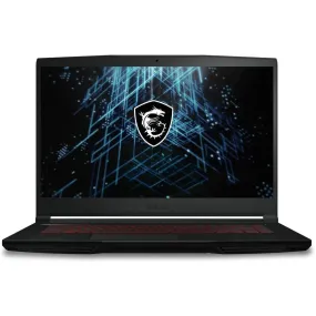 MSI GF63 Thin 11SC-496UK Laptop: i5-11400H, 2.7 GHz, 8GB RAM, 512GB M.2 PCIe SSD, 15.6" 144Hz Display, GTX 1650 GDDR6 4GB, Windows 11 Home - Black