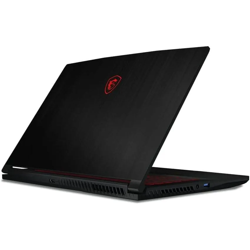 MSI GF63 Thin 11SC-496UK Laptop: i5-11400H, 2.7 GHz, 8GB RAM, 512GB M.2 PCIe SSD, 15.6" 144Hz Display, GTX 1650 GDDR6 4GB, Windows 11 Home - Black