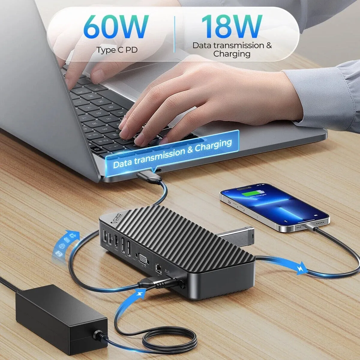 ORICO 20 in 1 Laptop Multifunction Docking Station DKA20