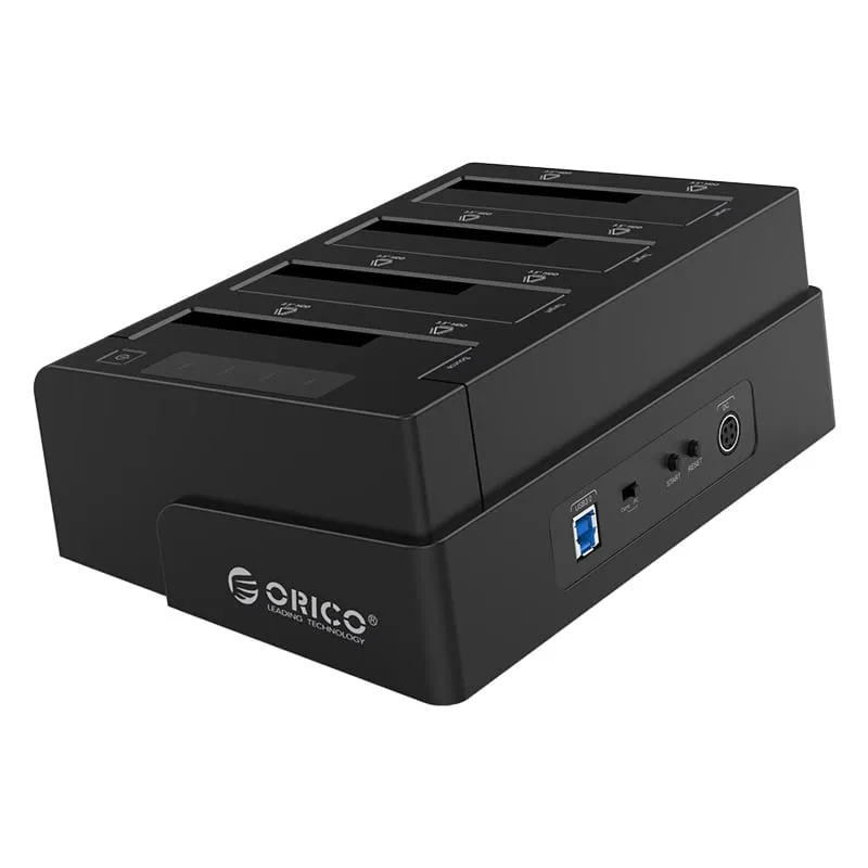 Orico 4 Bay 2.5" / 3.5" Usb3.0 Hdd|Ssd Clone Dock - Black