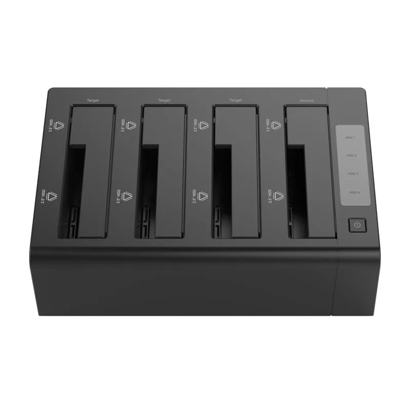 Orico 4 Bay 2.5" / 3.5" Usb3.0 Hdd|Ssd Clone Dock - Black
