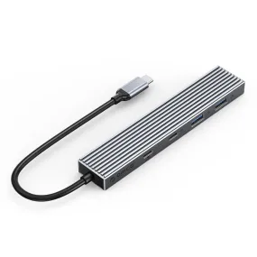 ORICO 4-in-1 USB 3.2 Gen 2 Type C 10Gbps Hub Adapter with 100W PD Fast Charging & SD/TF Card Reader for PCs, MacBook, iMac, Computer Desktops & Laptops (Windows, macOS, Linux) | USB Hub Extension Docking Station | ORICO-DHF