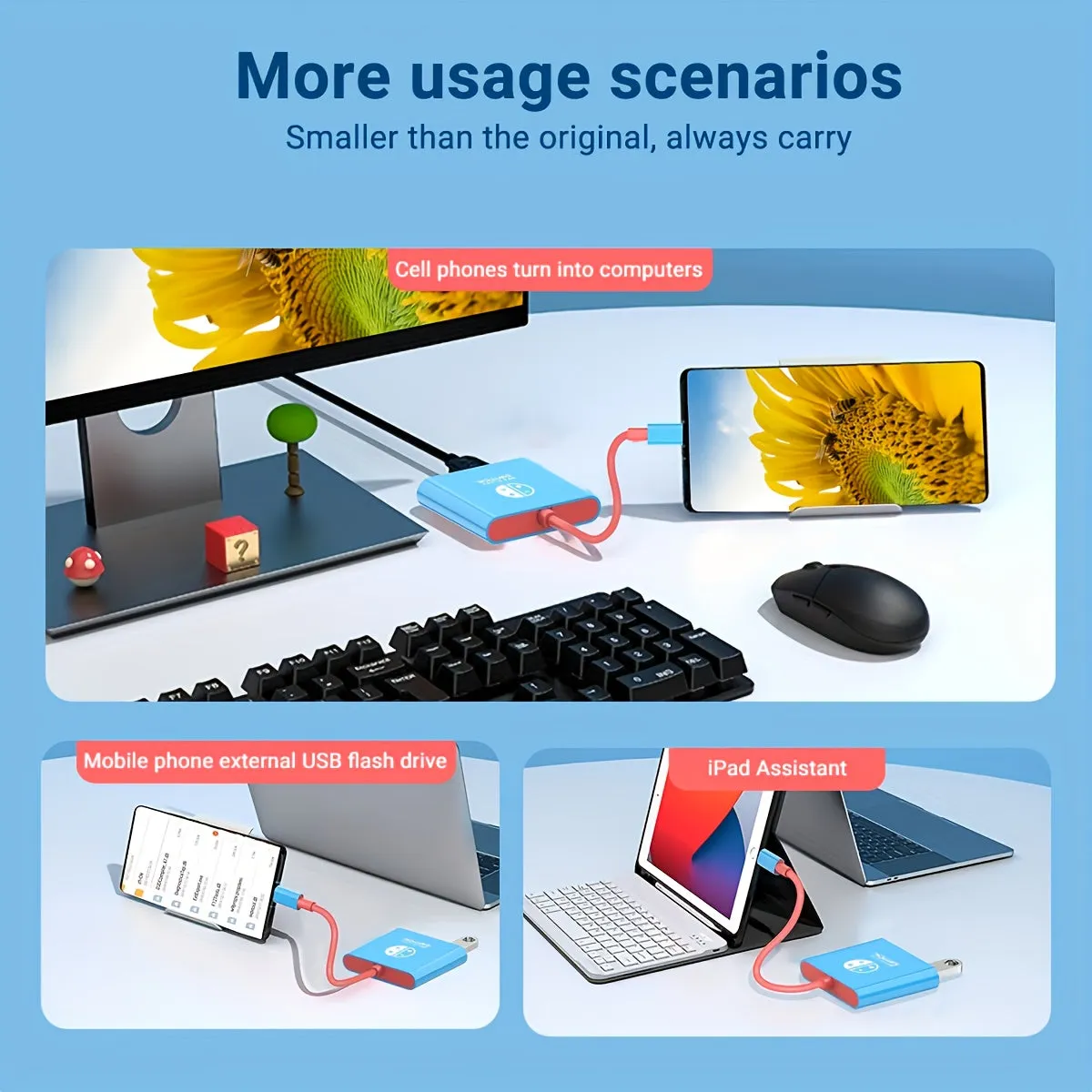 PD100W Docking Station For Switch, Portable Switch Dock Replacement For Switch Dock Switch HDMI Adapter USB 3.0 Switch TV Dock, Travel Dock, For Switch Accessories