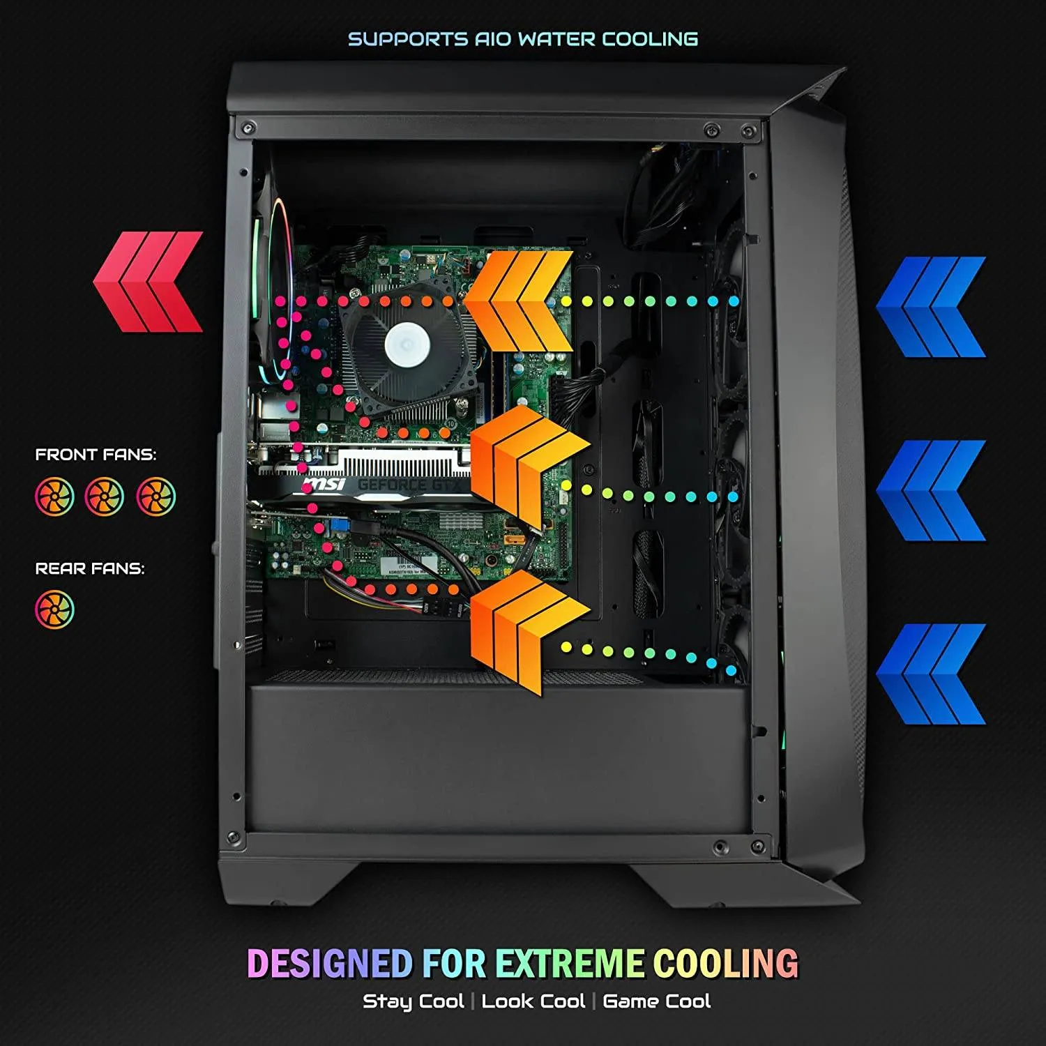 Periphio Hydra Gaming PC Tower Desktop Computer (Refurbished)