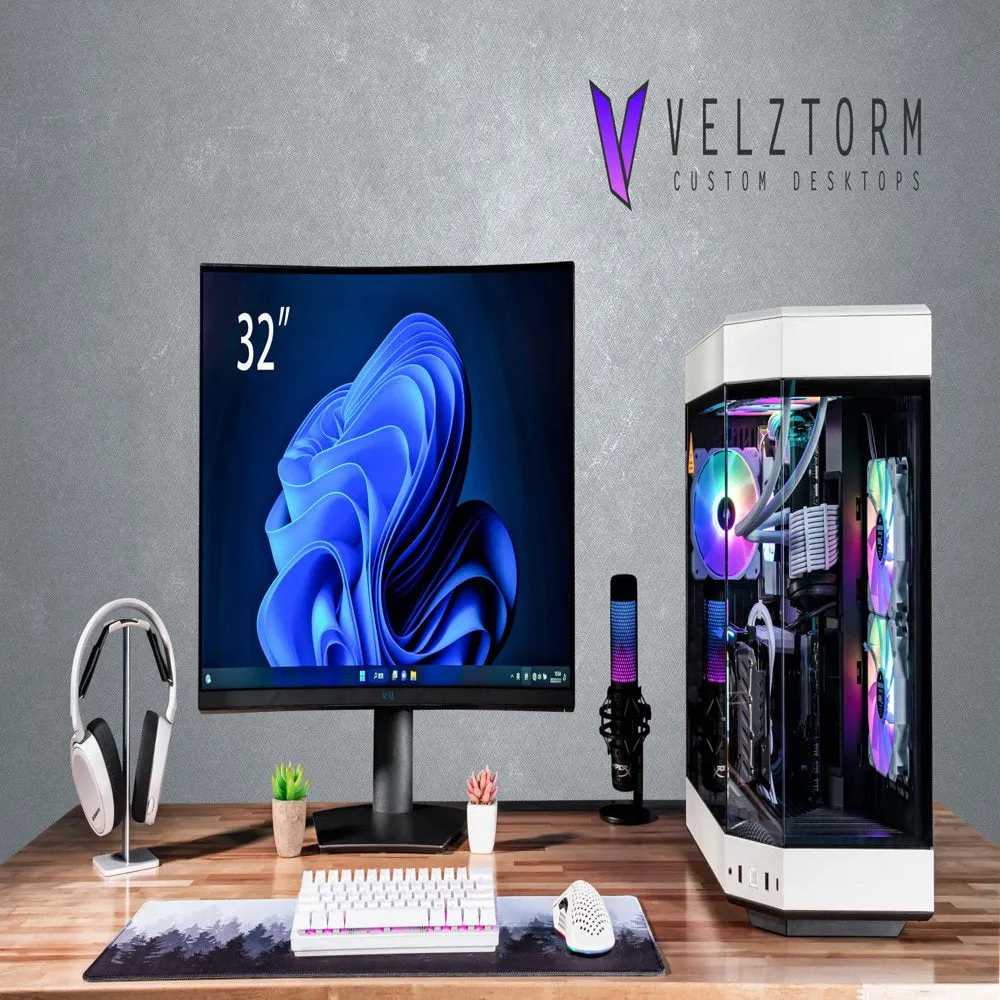 Praetix Gaming Desktop PC (14Th Gen Intel I9-14900K 2.40Ghz, Geforce RTX 4090 24GB, 16GB DDR5, 1TB Pcie SSD   2TB HDD, 360Mm AIO, RGB Fans, 1000W PSU, Wifi 6, Win 10 Home) VELZ0076