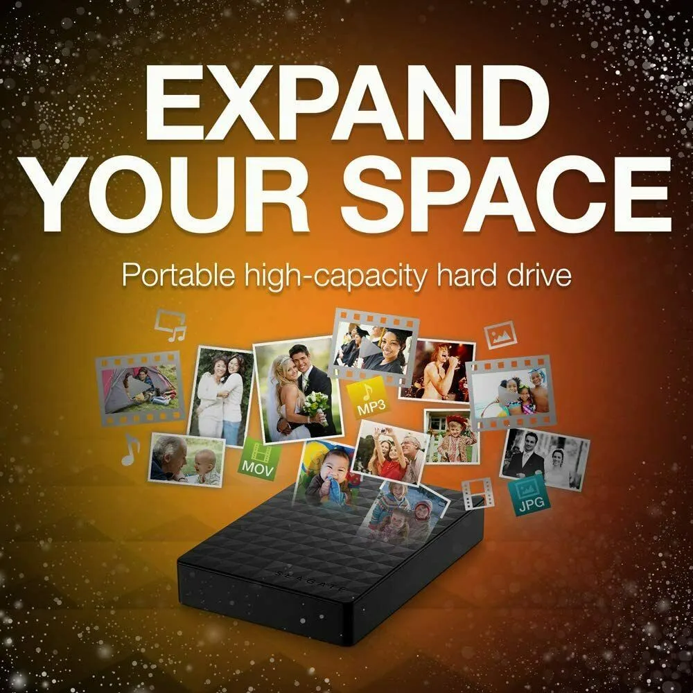 Seagate Expansion 3TB USB 3.0 Portable External Hard Drive for PC, STEA3000400