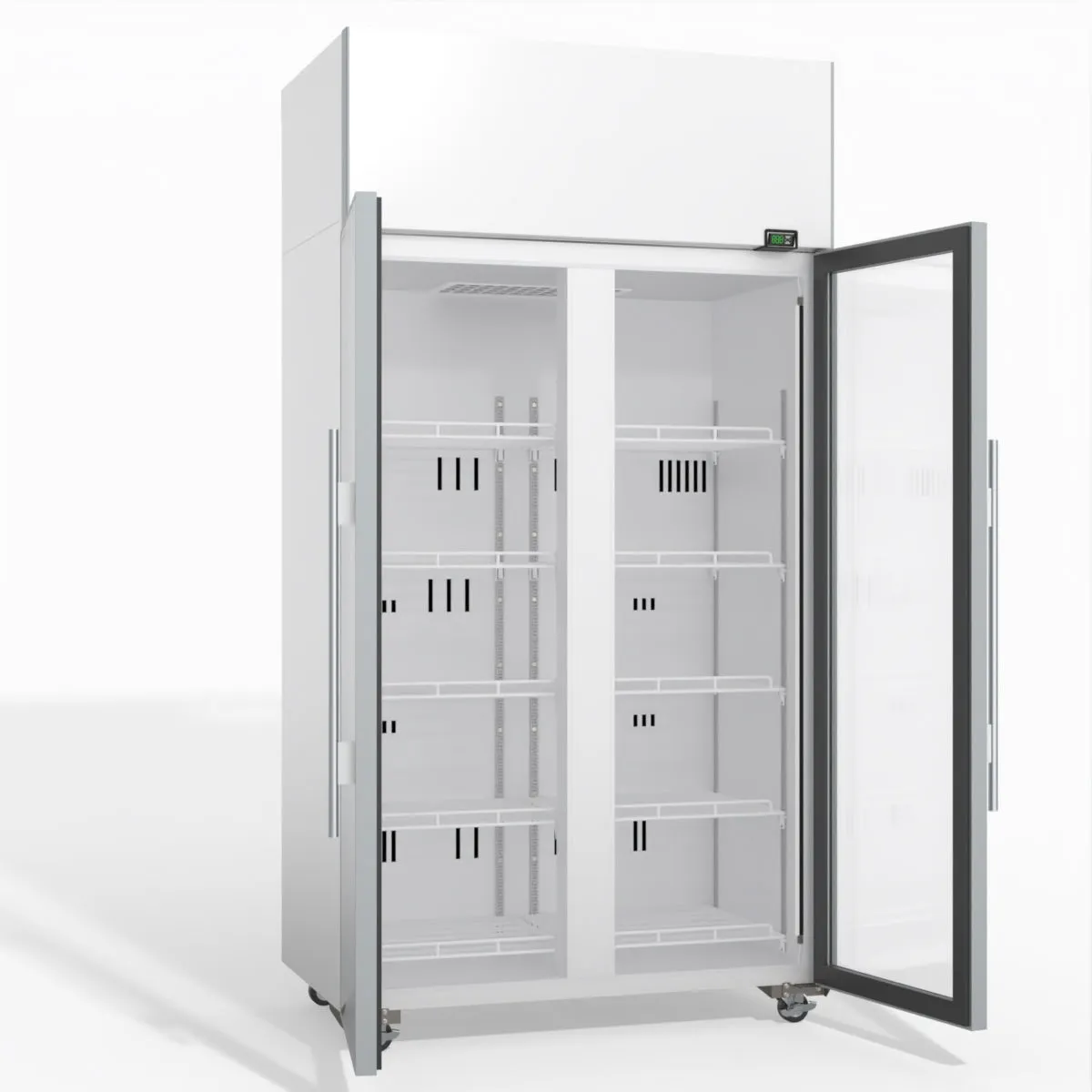 Skope TME1000N-A 2 Glass Door Display or Storage Fridge