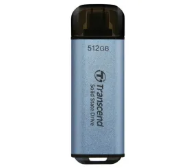 TRANSCEND 512 GB ESD300C USB3.2 TYPE C (USB 10Gbps) OTG COMPACT PORTABLE SSD  - Read 1050MB/s Write 950 MB/s -Baby Blue