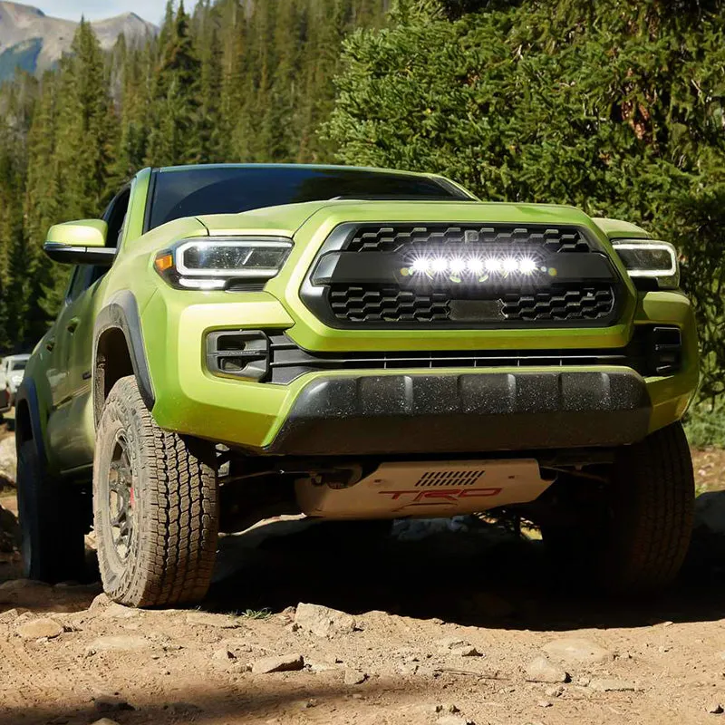 TRD Pro Style Front Grill Replacement with LED Off-Road Lights for 2016-2023 Toyota Tacoma