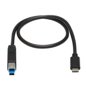 Tripp Lite USB-C to USB Type-B Cable (M/M),  USB 3.1, Gen 2 (10 Gbps) - U422-20N-G2