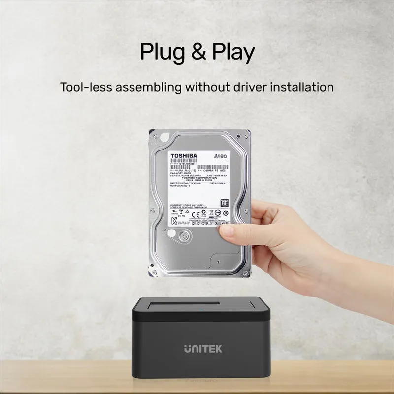 UNITEK Y-1078 USB 3.0 to SATA6G Docking Station 785-1957