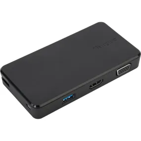 USB 3.0 & USB-C Dual Video 1K-2K Travel Docking Station*