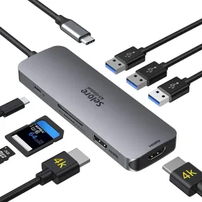USB-C Docking Station (2x 4K HDMI / USB 3.0 / SD/TF Card reader)