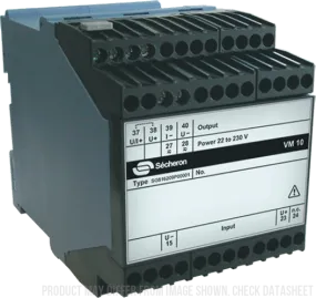 VM10-2kV-420, Voltage Amplifier, Vpn =  /-2000V Bipolar or Unipolar Selectable, 24...230VAC/DC, 4-20mA Output, 15kV Isolation