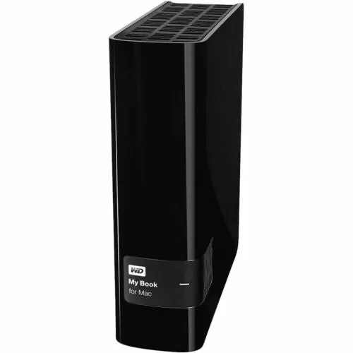 WD My Book for Mac 6TB Desktop External Hard Drive USB 3.0 WDBYCC0060HBK, Black