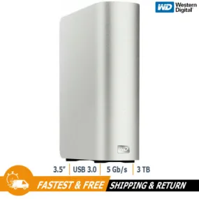 WD My Book Studio 3TB Desktop External Hard Drive HDD for PC, Mac WDBHML0030HAL