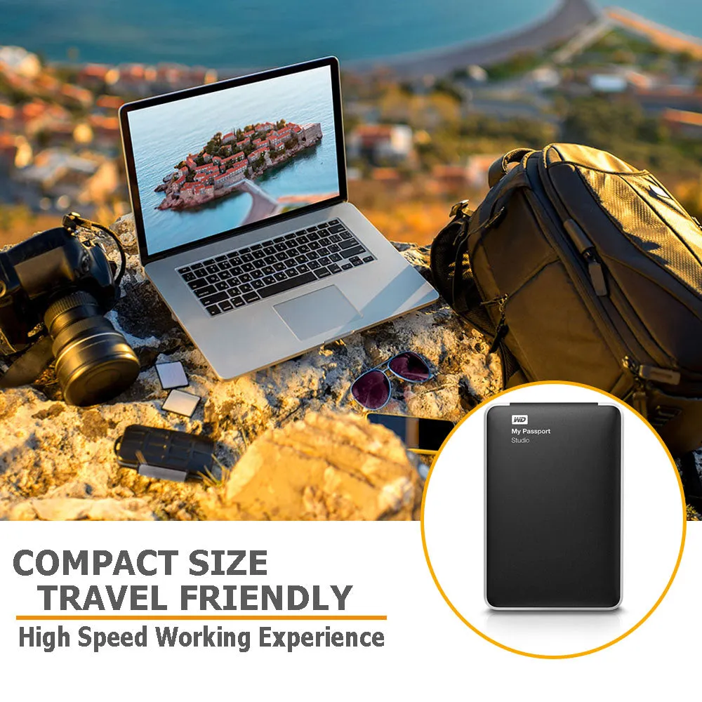 WD My Passport Studio External Hard Drive 500GB FireWire 800 USB, WDBALG5000ABK